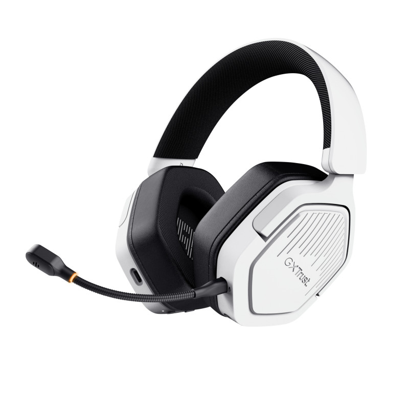 Trust GXT 493W Carus Headset Wired & Wireless Head-band, Helmet Gaming USB Type-C / USB Type-A Bluetooth White