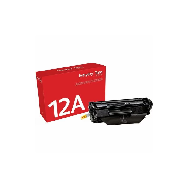 Everyday Toner Noir ™ de Xerox compatible avec HP 12A (Q2612A/ CRG-104/ FX-9/ CRG-103), Capacité standard