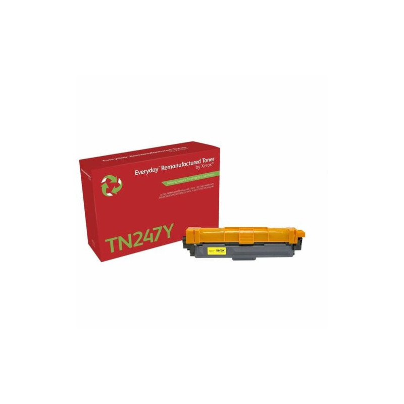 Everyday Toner remanufacturé Jaune de Xerox compatible avec Brother TN247Y, Grande capacité