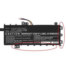 Li-Pol battery 7.6V 4100mAh 32Wh