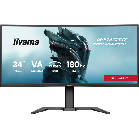 iiyama G-MASTER GCB3484WQSU-B1 écran plat de PC 86,4 cm (34") 3440 x 1440 pixels UltraWide Quad HD LED Noir
