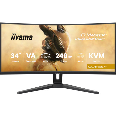 iiyama G-MASTER GCB3486WQSCP-B1 computer monitor 34" 1440 x 3440 pixels 4K Ultra HD Black