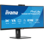 iiyama ProLite XCB3497WQSNPH-B1 écran plat de PC 86,4 cm (34") 3440 x 1440 pixels Noir