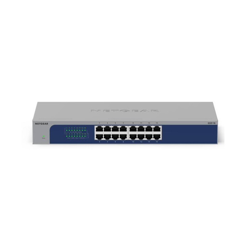 NETGEAR GS516-300EUS network switch Unmanaged Gigabit Ethernet (10/100/1000) Power over Ethernet (PoE) Gray