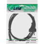 InLine 16654 power cable Black 70.9" (1.8 m)