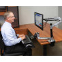 Ergotron LX Series LX HD Sit-Stand 116.8 cm (46") Desk Aluminium