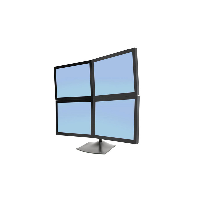 Ergotron DS Series DS100 Quad Monitor Desk Stand 61 cm (24") Black