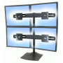 Ergotron DS Series DS100 Quad Monitor Desk Stand 61 cm (24") Bureau Noir