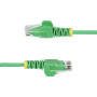 StarTech.com Câble Ethernet CAT6 Vert Fin de 50cm, Sans Accroc, 100W PoE, UTP, LSZH, Fil de Cuivre Pur 28AWG, Cordon Patch