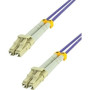 MCL LC/LC InfiniBand/fibre optic cable 1 m Grey, Purple