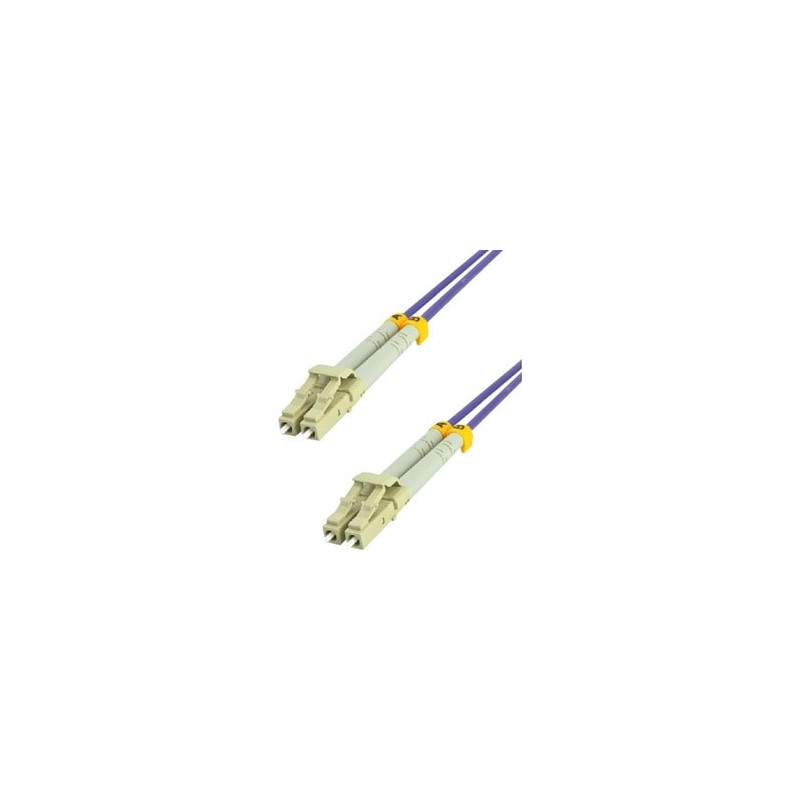 MCL LC/LC InfiniBand/fibre optic cable 1 m Grey, Purple