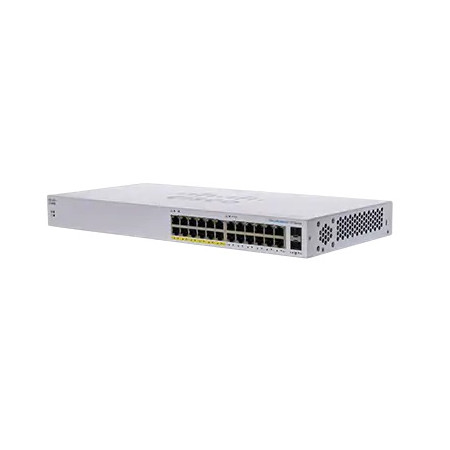 Cisco CBS110 Non-géré L2 Gigabit Ethernet (10/100/1000) Connexion Ethernet, supportant l'alimentation via ce port (PoE) 1U Gris