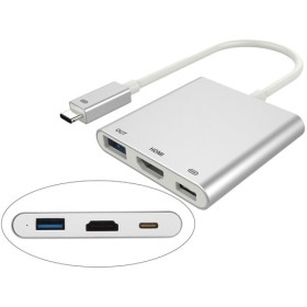 DLH DY-TU2720G station d'accueil USB 3.2 Gen 2 (3.1 Gen 2) Type-C Blanc