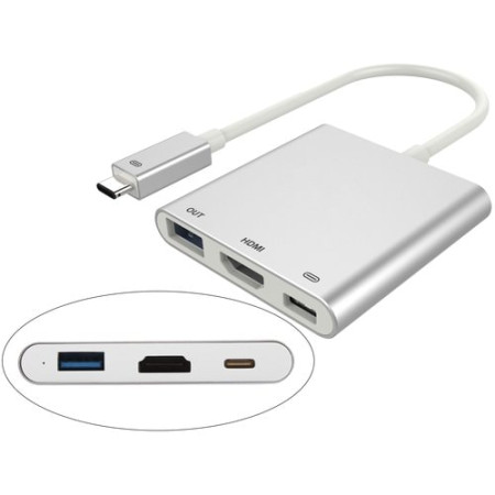 DLH DY-TU2720G station d'accueil USB 3.2 Gen 2 (3.1 Gen 2) Type-C Blanc