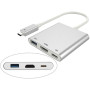 DLH DY-TU2720G laptop dock/port replicator USB 3.2 Gen 2 (3.1 Gen 2) Type-C White