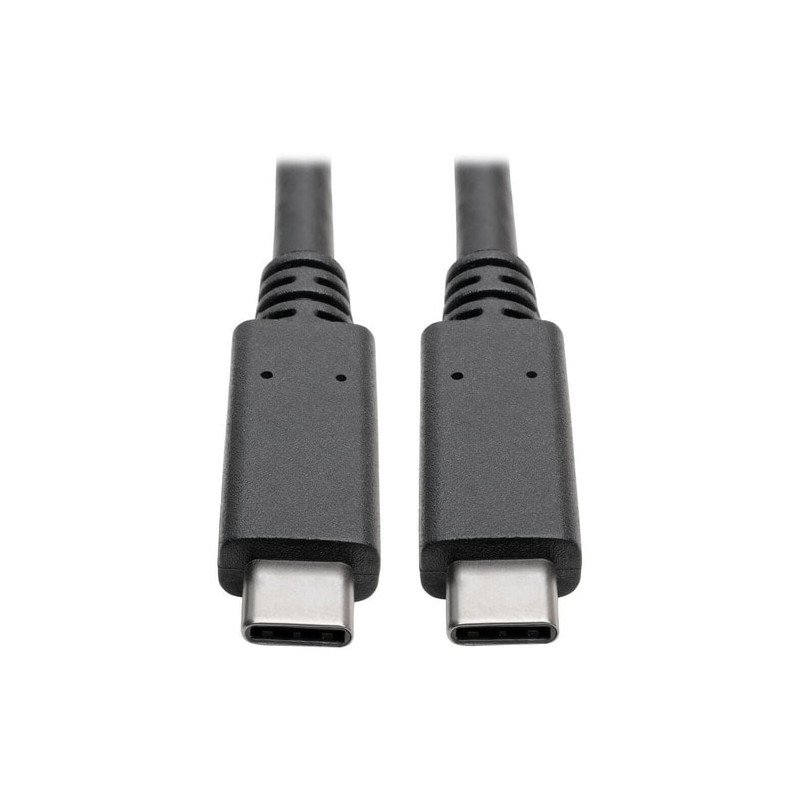 Tripp Lite U420-003-G2-5A USB-C Cable (M/M) - USB 3.2, Gen 2 (10 Gbps), 5A (100W) Rating, Thunderbolt 3 Compatible, 3 ft. (0.91 