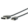 Mobilis 001278 câble USB 1 m USB A USB C Noir