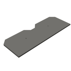 Étagère Zebra Montable en rack Rail Depth - Gris
