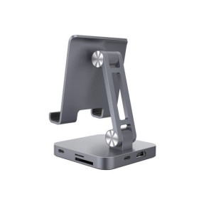 DLH USB-C Smartphone Docking Station (with integrated stand): HDMI compatible with 4K and 2K @30hz, USB-C (Power In Passthrough 