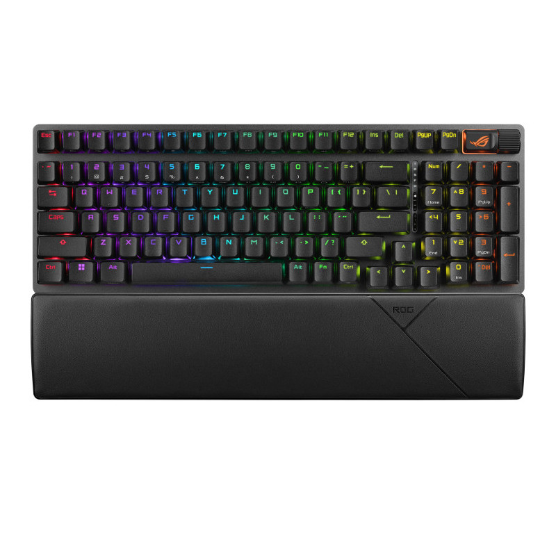 ASUS ROG Strix Scope II 96 Wireless keyboard Gaming USB + RF Wireless + Bluetooth AZERTY French Black