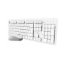 Trust Ody II Wireless keyboard Mouse included Home/Office RF Wireless AZERTY French White