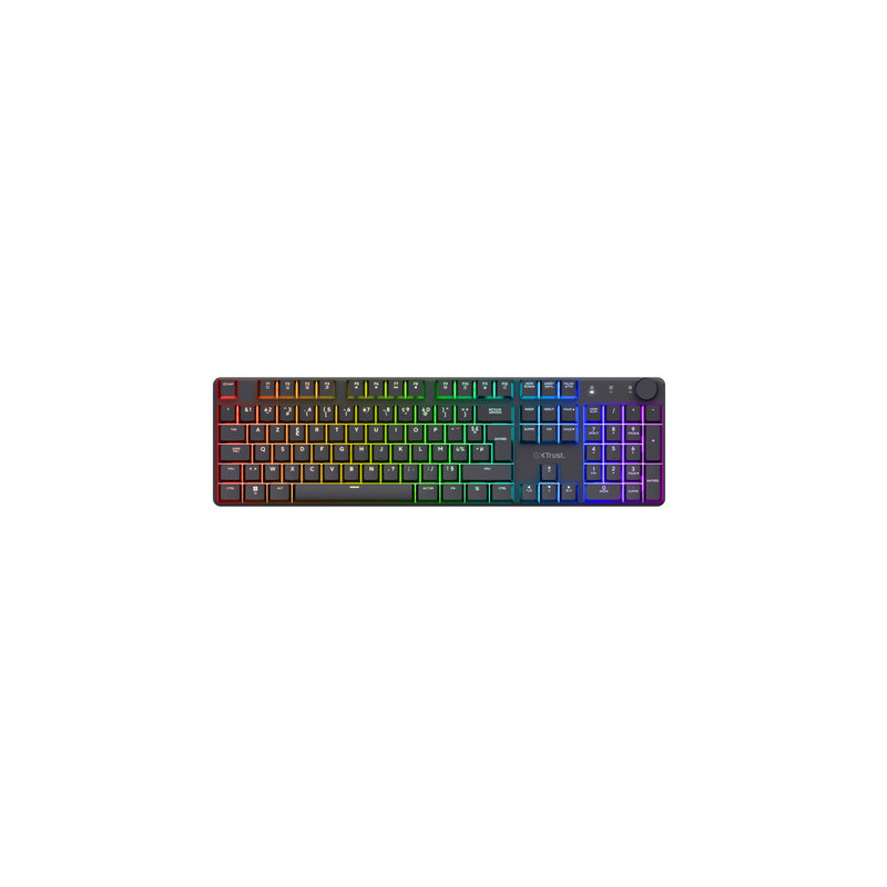 Trust GXT 868 Torix keyboard Gaming RF Wireless + USB AZERTY French Black