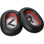 POLY Voyager 8200 Black Leatherette Ear Cushions (2 Pieces)