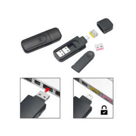DLH Bloqueur de Port USB-A avec clé