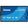 iiyama T4329AS-B1AG signage display Interactive flat panel 42.5" LED Wi-Fi 500 cd/m² 4K Ultra HD Black Touchscreen Built-in