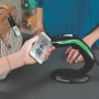 Datalogic Heron HD3430 Kit Handheld bar code reader 1D/2D CMOS Black, Silver