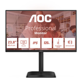 AOC 24E4U computer monitor 23.8" 1920 x 1080 pixels Full HD LED Black