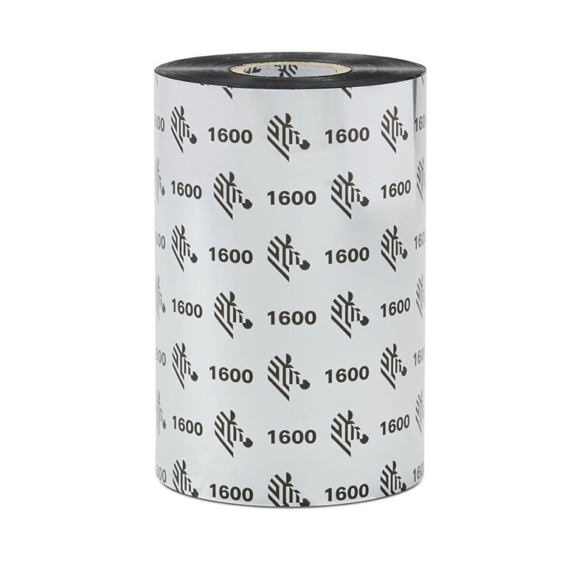 Zebra 1600 Wax thermal ribbon 450 m Black