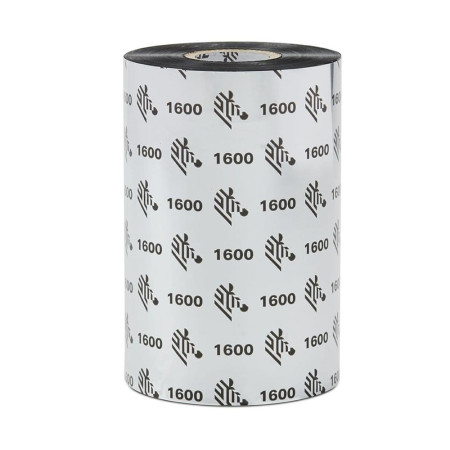 Zebra 1600 Wax thermal ribbon 450 m Black