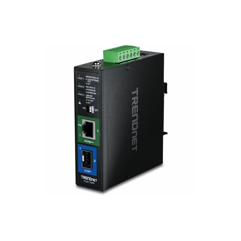 Trendnet TI-UF11SFP convertisseur de support réseau Interne 1000 Mbit/s Noir