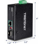 Trendnet TI-UF11SFP convertisseur de support réseau Interne 1000 Mbit/s Noir