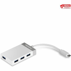Trendnet TUC-H4E hub & concentrateur USB 3.2 Gen 1 (3.1 Gen 1) Type-C 5000 Mbit/s Blanc