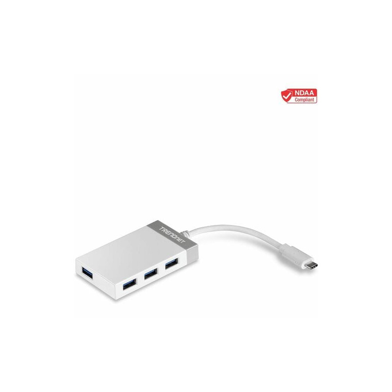Trendnet TUC-H4E interface hub USB 3.2 Gen 1 (3.1 Gen 1) Type-C 5000 Mbit/s White