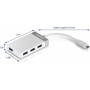 Trendnet TUC-H4E interface hub USB 3.2 Gen 1 (3.1 Gen 1) Type-C 5000 Mbit/s White