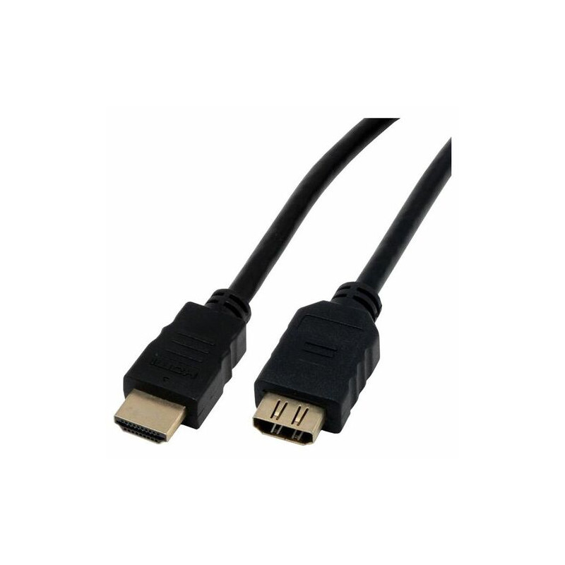 Câble A/V MCL - 2 m HDMI - pour Périphérique audio/vidéo - 2e bout: 1 x 19-pin Type A Digital Audio/Video - Female - Rallonge