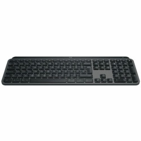 Clavier Logitech MX Keys S - Sans fil Connectivité - USB Interface - Allemand - QWERTZ Disposition - Gris clair - Membrane/Cisea