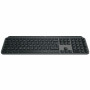 Logitech MX Keys S Keyboard - Wireless Connectivity - USB Interface - German - QWERTZ Layout - Light Gray - Membrane/Scissor Key