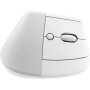 Logitech Lift Vertical Ergonomic Mouse for Business - Bluetooth - USB - 6 Button(s) - Off-White - Wireless - 4000 dpi - Wheels w