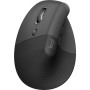 Souris Logitech Lift - Bluetooth - USB - 6 Bouton(s) - Gris basalte - Sans fil - 4000 dpi - Roulettes avec frein - Petit moyen T
