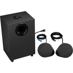 Logitech LIGHTSYNC G560 2.1 Bluetooth Speaker System - 120 W RMS - Black - Frequency 40 Hz to 18 kHz - DTS:X - USB