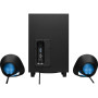 Logitech LIGHTSYNC G560 2.1 Bluetooth Speaker System - 120 W RMS - Black - Frequency 40 Hz to 18 kHz - DTS:X - USB
