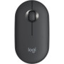 Logitech Pebble M350 Optical Mouse - Bluetooth/Radio Frequency - USB - 3 Button(s) - Graphite - Wireless - 2.40 GHz - 1000 dpi -