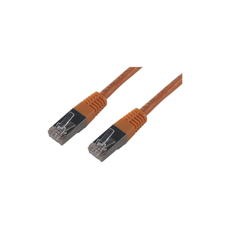 MCL FCC6BM-1M/O Network Cable - 1 m Category 6 - 2nd end: 1 x RJ-45 Network - Male - Shielded - Orange