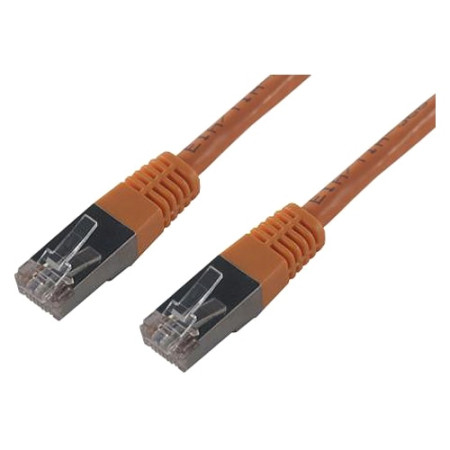 MCL FCC6BM-1M/O Network Cable - 1 m Category 6 - 2nd end: 1 x RJ-45 Network - Male - Shielded - Orange