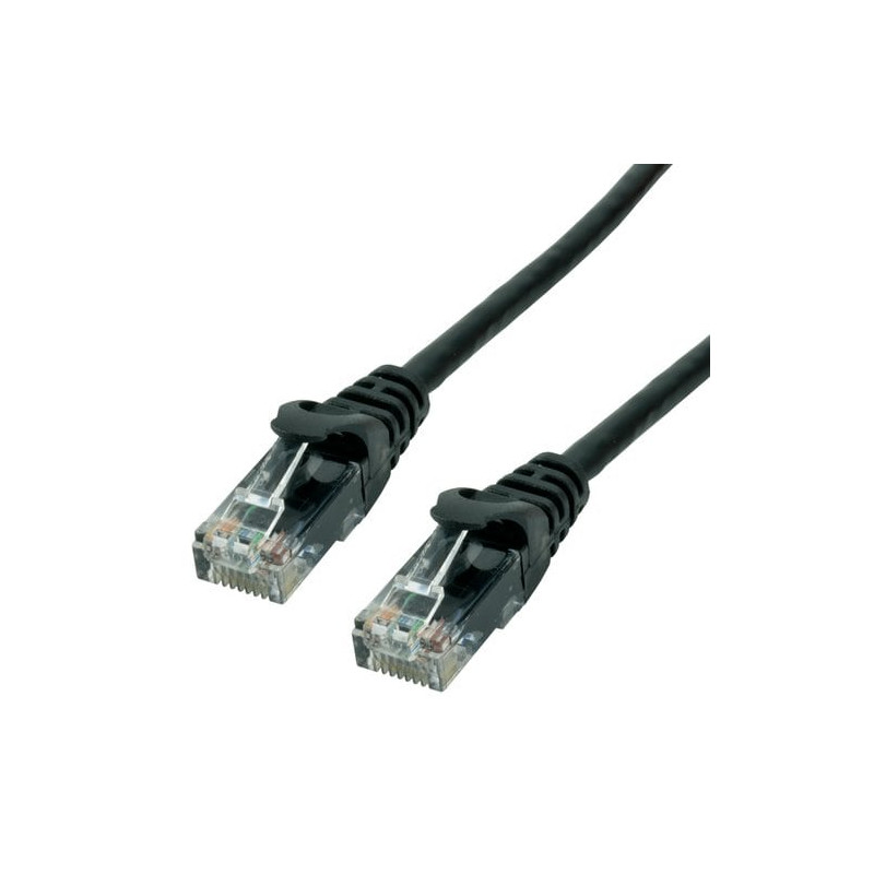 MCL FCC6M-5M/N Network Cable - 5 m Category 6 - 1st end: 1x RJ-45 - 2nd end: 1 x RJ-45 - Black
