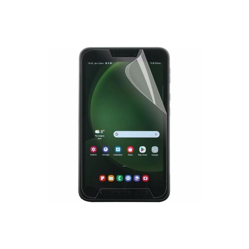 MOBILIS 5H Screen Protector for Galaxy Tab Active5 - Clear - 1 Unit - For 20.3 cm (8") LCD Tablet - Anti-microbial - Anti-shock